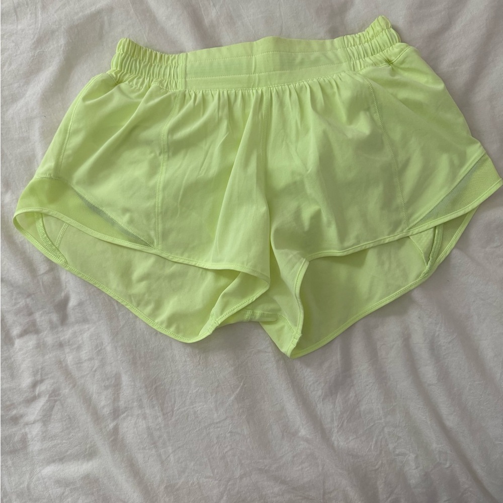 Lululemon Athletica Neon Yellow Athletic Shorts